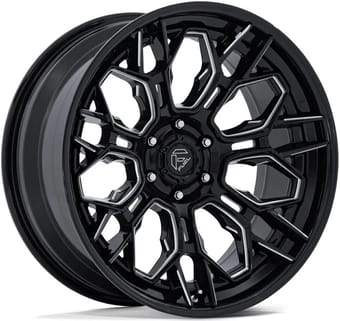 20x10 fuel off-road hive gloss black milled fc409 6x135 -18mm - image