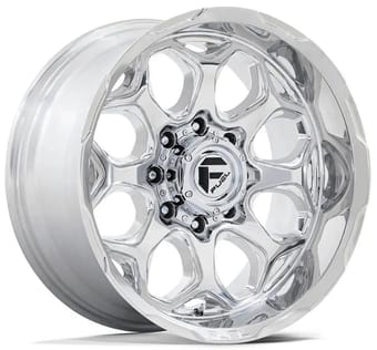 (clearance - no returns) 22x12 fuel off-road scepter polished milled fc862 (* may require trimming) 5x5/127 -44mm - image