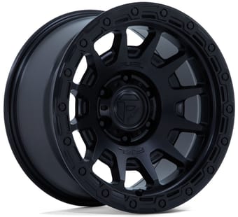 Fuel Off-Road FC884 Fortress Matte Black w/ Gloss Black Lip