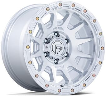 Fuel Off-Road FC884 Fortress Gloss Silver Machined