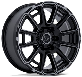 17x9 fuel off-road foxhound gloss black dark tinted fc910 6x139.7/5.5 1mm - image