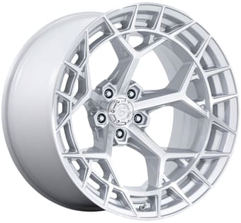 22x12 fuel off-road charger gloss silver machined (5-lug) fc873 (* may require trimming) 5x5/127 -44mm - image