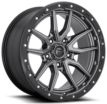 Fuel Off-Road D680 Rebel 5  Anthracite w/ Black Lip