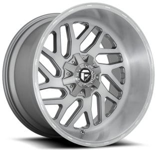 (clearance - no returns) 20x12 fuel off-road triton platinum tinted d715 (* may require trimming) 6x135 6x5.5/139.7 -44mm - image