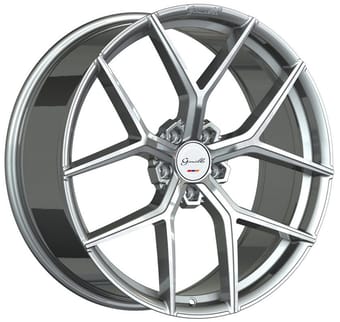 22x10.5 gianelle astra 5 silver machined 5x112 35mm - image