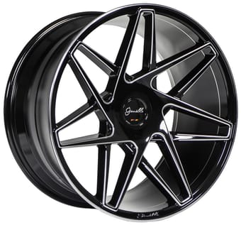 20x9 gianelle parma gloss black milled 5x114.3/4.5 35mm - image