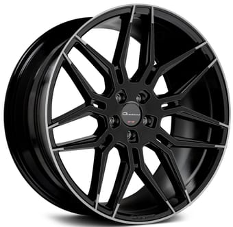 20x9 giovanna bogota gloss black w/ machined tip 5x114.3/4.5 35mm - image