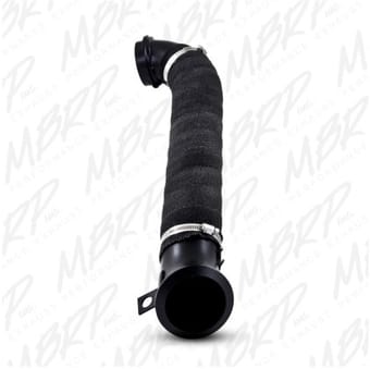 mbrp 2004.5-2010 chev/gmc 6.6l duramax 3in turbo down pipe black gm8424 - image