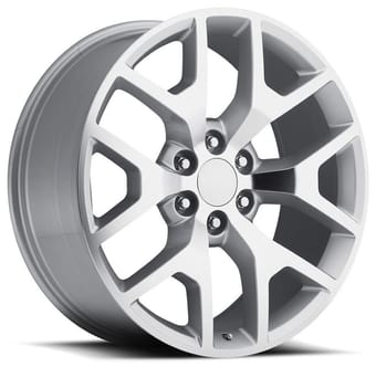 Factory Reproductions Replica GMC Sierra FR44 Replica Wheel Silver Machined Face