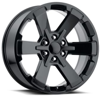 Factory Reproductions Replica GMC Dual Six Star FR45 Replica Wheel Gloss Black
