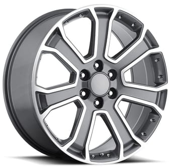 Factory Reproductions Replica GMC Yukon Denali Replica Wheel Grey Machined Face