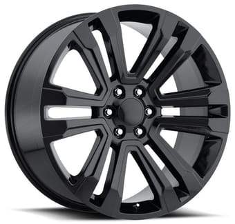Factory Reproductions Replica Cadillac Escalade Truck FR72 Replica Wheel Gloss Black FR72