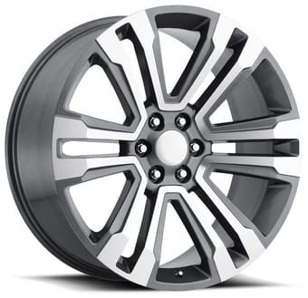 Factory Reproductions Replica Cadillac Escalade Truck FR72 Replica Wheel Grey Machined Face