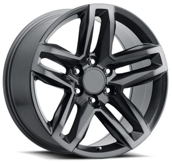 Factory Reproductions Replica Chevrolet 2019 Silverado Z71 Trail Boss FR94 Replica Wheel Titanium Grey w/ Dark Clear