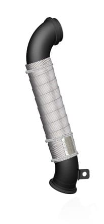 mbrp 04.5-2010 chev/gmc 6.6l duramax black 3in down pipe gmca424 - image