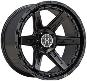 20x9 hardcore off-road hc107 gloss black 6x135 6x5.5/139.7 0mm - image
