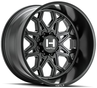 22x12 hostile h132 anvil asphalt (8 lug) (* may require trimming) 8x6.5/165 -44mm - image