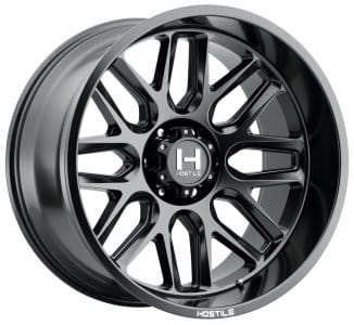 (special pricing) 20x12 hostile h120 vulcan asphalt (* may require trimming) 6x135 -44mm - image