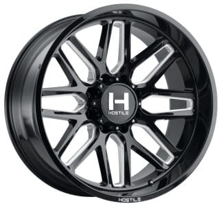 22x10 hostile h120 vulcan blade cut (8 lug) 8x6.5/165 -25mm - image