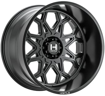 22x12 hostile h132 anvil asphalt (6 lug) (* may require trimming) 6x5.5/139.7 -44mm - image