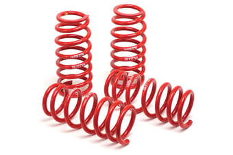 h&r race springs 01-06 bmw 325ci cabrio/330ci cabrio e46 race spring (w/sport suspension) 50484-88 - image