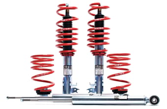 h&r ultra low coil overs 85-92 volkswagen golf/jetta 8v mk2 (tuner fitment) 50865-2 - image