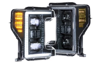 morimoto xb hybrid led headlights: ford super duty (17-19) (pair / asm) lf554 - image