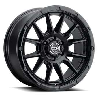 20x9 ICON Cajon Double Black (5-Lug) 5x5/127 -12mm