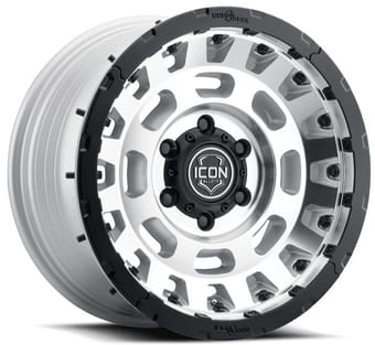 17x8.5 icon hammer pro silver machined 5x150 25mm - image