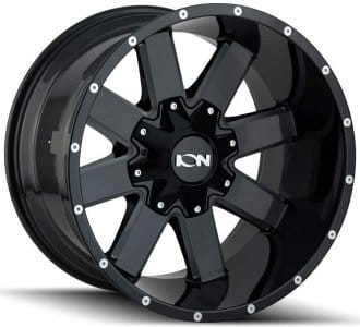 (clearance - no returns) 20x9 ion alloy 141 satin black 5x5.5/139.7 5x150 18mm - image