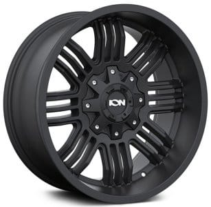 20x9 ion alloy 144 matte black 8x6.5/165 0mm - image
