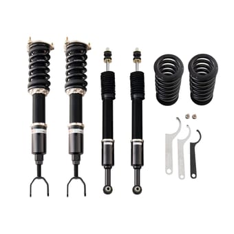 bc racing br series coilover 2002-2009 mercedes-benz e-class sedan (airmatic**)(needs steel spring rear lcas) j-10-br - image