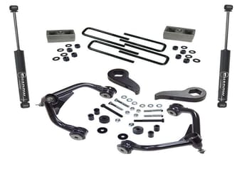 superlift 11-19 chevy silv/gmc sierra 2500 hd 3in lift kit w/ superlift rear shocks k1010 - image