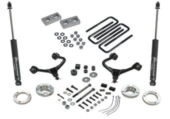 superlift 05-20 toyota tacoma 4wd (excl trd pro models) - 3in lift kit w/ superlift shocks k1012 - image