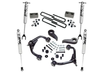 superlift 11-19 chevy silverado 2500hd - 3in lift kit w/ fox 2.0 series shocks k1010f - image
