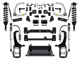 icon 2022-2024 toyota tundra, 6" lift, stage 3 suspension system, billet k53273 - image