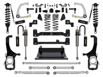 icon 2022-2024 toyota tundra, 6" lift, stage 7 suspension system, billet k53277 - image