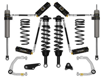 icon 2024-2025 toyota tacoma 1.25-3" lift, stage 5 suspension system, billet, overland rear springs k53295x - image