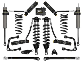 icon 2024-2025 toyota tacoma 1.25-3" lift, stage 10 suspension system, tubular, triple rate rear springs k53300ts - image