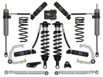 icon 2024-2025 toyota tacoma 1.25-3" lift, stage 10 suspension system, billet, overland rear springs k53300x - image
