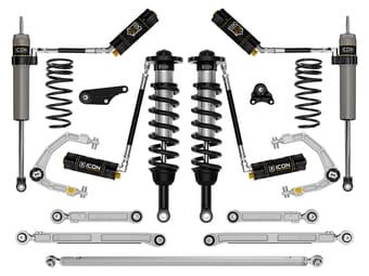 icon 2024-2025 toyota tacoma 1.25-3" lift, stage 11 suspension system, billet, overland rear springs k53301x - image