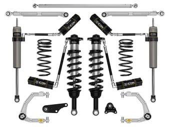 icon 2024 toyota land cruiser 250 series, 1.25-3" lift, stage 7 suspension system, billet k53367 - image