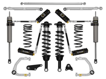 icon 2024 toyota land cruiser 250 series, 1.25-3" lift, stage 8 suspension system, cdcv, billet k53368 - image