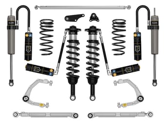 icon 2024 toyota land cruiser 250 series, 1.25-3" lift, stage 8 suspension system, cdxs, billet k53368d - image