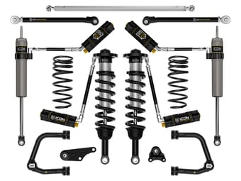 icon 2024 toyota land cruiser 250 series, 1.25-3" lift, stage 8 suspension system, cdcv, tubular k53368t - image