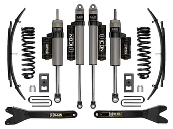 icon 2023 ford f-250/f-350 super duty 4wd diesel, 2.5" lift, stage 2 suspension system w/ radius arms and expansion packs k62562rl - image