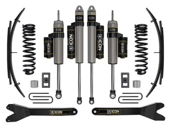 icon 2023 ford f-250/f-350 super duty 4wd gas, 2.5" lift, stage 2 suspension system w/ radius arms and expansion packs k62592rl - image