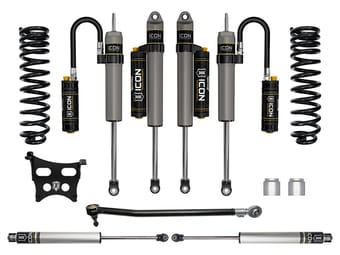 icon 2023 ford f-250/f-350 super duty 4wd gas, 2.5" lift, stage 5 suspension system k62595 - image