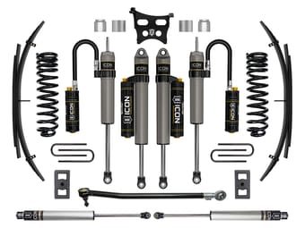 icon 2023 ford f-250/f-350 super duty 4wd gas, 2.5" lift, stage 5 suspension system w/ expansion packs k62595l - image