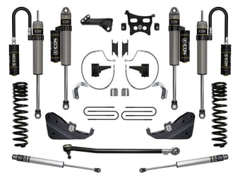 icon 2023 ford f-250/f-350 super duty 4wd gas, 4.5" lift, stage 4 suspension system k64534 - image
